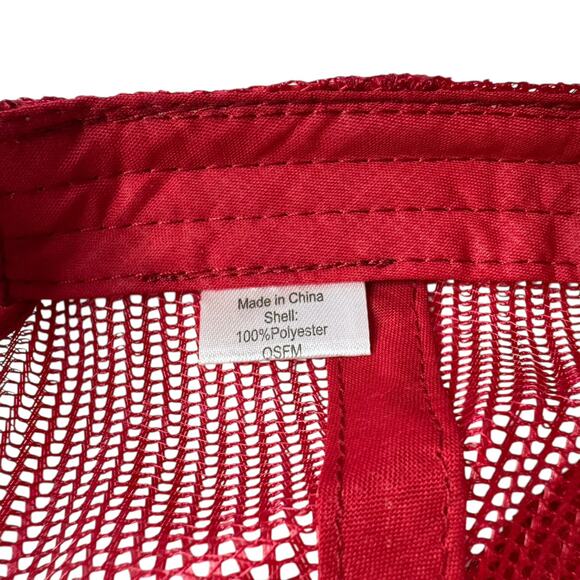 JUNK FOOD Party in the USA Retro Mesh SnapBack Hat Cap Adult One Size Red White - Picture 8 of 8